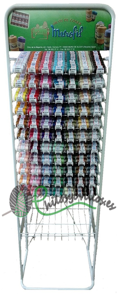 EXPOSITOR BOBINAS 850M 77 COLORES